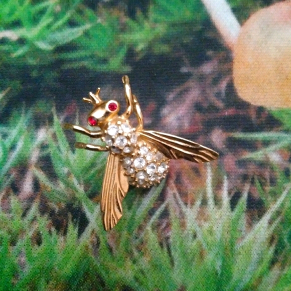 🌙Vintage Krementz Fly Pin - Picture 3 of 10